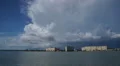 Thunder Storm Clouds On The Shoreline With High Rise Beach Resorts 4k or 4k+ Resolution