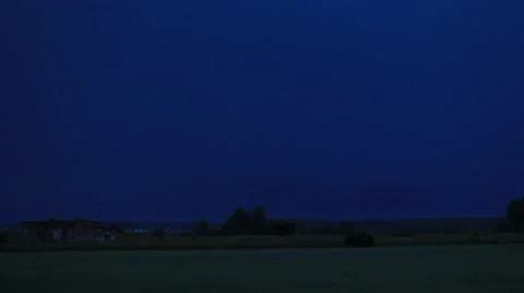 Thunder weather changes, lightning strikes, rains showers Stock Footage 52660123