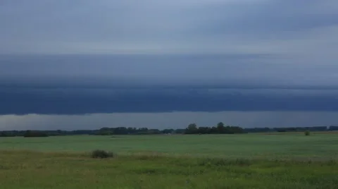Thunder weather changes, lightning strikes, rains showers Stock Footage 52660940