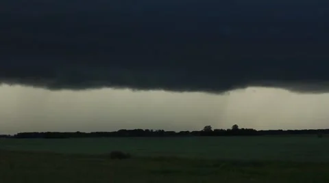 Thunder weather changes, lightning strikes, rains showers Stock Footage 52661196