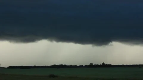 Thunder weather changes, lightning strikes, rains showers Vídeo Stock 52661267