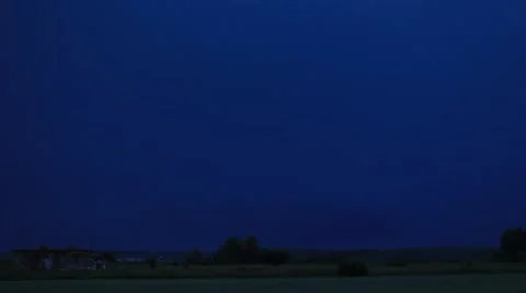 Thunder weather changes, lightning strikes, rains showers Stock Footage 52661552