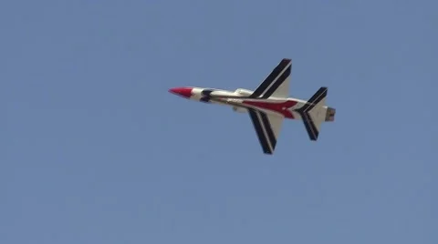 Thunderbird T-38 Airshow Pass 動画素材 45943766
