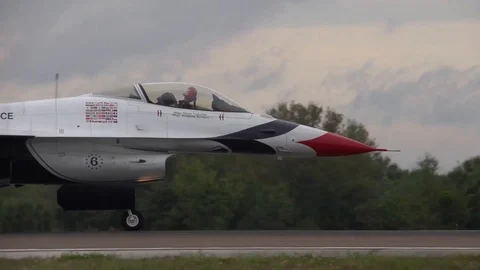 Thunderbird's maintenance performs End of Runway (EOR) checks - 2016 Stock Footage 95812608