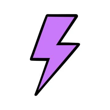 Thunderbolt icon vector logo template Stock Illustration