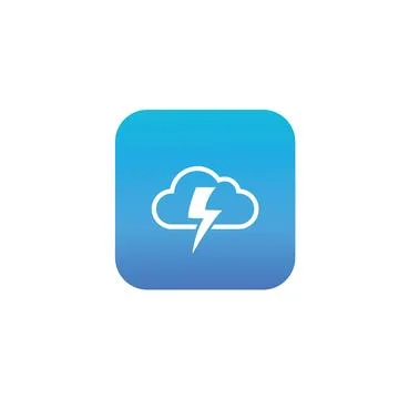 Thunderbolt logo and symbol vector Stock Illustration