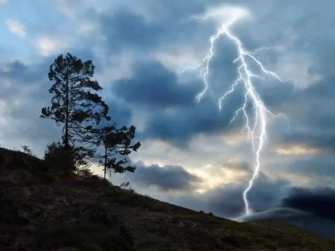 Thunderbolt Foto stock