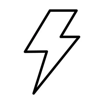 Thunderbolt storm weather icon Illustrazione stock