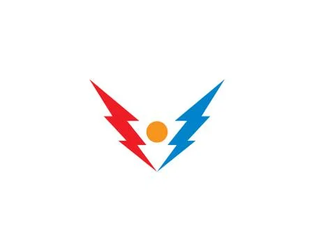 Thunderbolt vector icon illustration design Stock Illustration