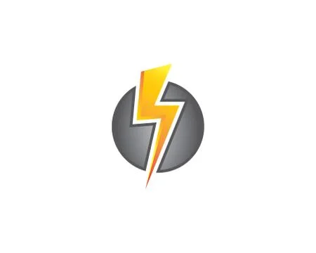 Thunderbolt vector icon illustration design Stock Illustration
