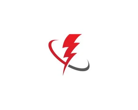 Thunderbolt vector icon illustration Stock Illustration