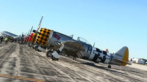 Thunderbolts Lined Up 02 Stock Footage 25116797