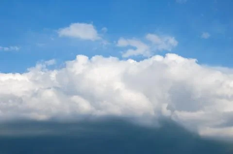 Thundercloud and clouds closeup Stock Photos
