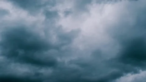 Thunderclouds float across the sky Stock Footage 230700367