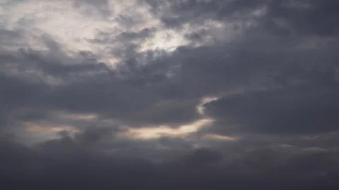 Thunderclouds fly in the sky Stock Footage 107795309