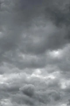 Thunderclouds over horizon, cloudscape, storm. Cloudy sky background. Stock Photos