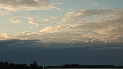 Thunderclouds over Zeeland Stock Footage 291796929