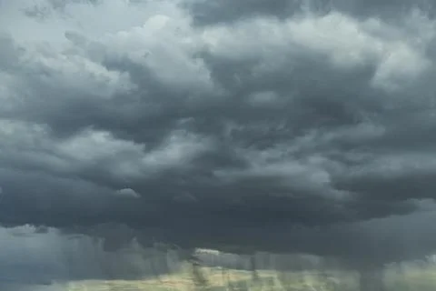 Thunderclouds Rain The approach of the storm Stock Photos