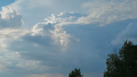 Thunderclouds in time lapse at dusk Stock Footage 246006654