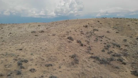 Thunderhead clouds in the desert Stock-Footage 166463649