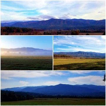 Thunderhead Mountain Collage (10) Stock Photos