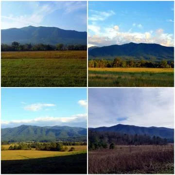 Thunderhead Mountain Collage (13) Stock Photos