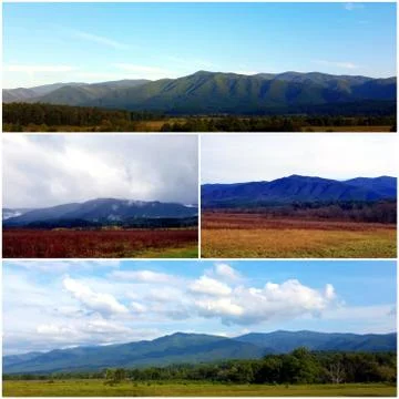 Thunderhead Mountain Collage (16) Stock Photos