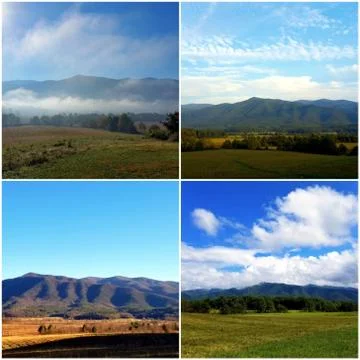Thunderhead Mountain Collage (17) Stock Photos