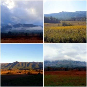 Thunderhead Mountain Collage (19) Stock Photos