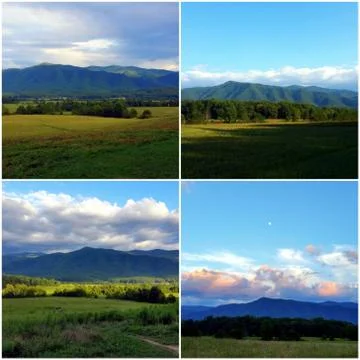 Thunderhead Mountain Collage (5) Stock Photos