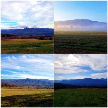 Thunderhead Mountain Collage (9) Stock Photos