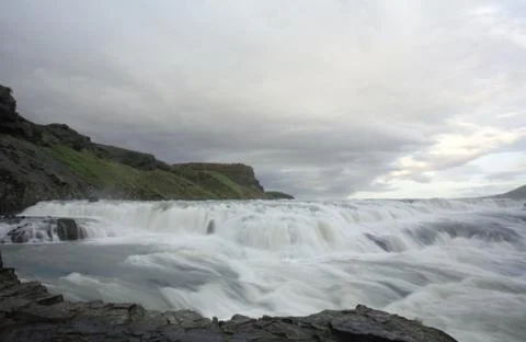 Thundering gulfoss Stock Photos