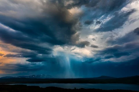 THUNDERRAIN TIMELAPSE Stock Footage 122938358