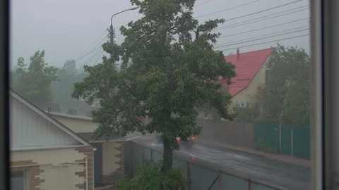 Thunderstorm And Hurricane Stock Footage 114988061
