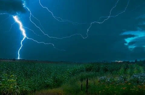 Thunderstorm background Stock Photos
