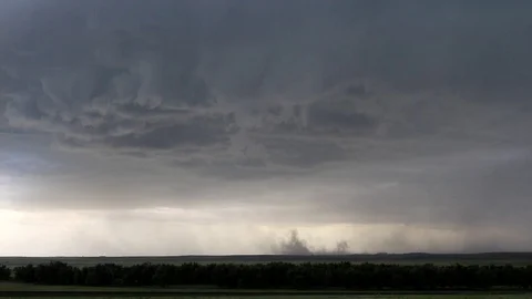 Thunderstorm blowing dust time lapse 스톡 동영상 111127471