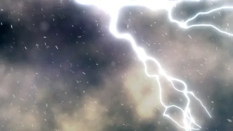Thunderstorm, Blue lightning sparkling effect background. Stock Footage 289942413
