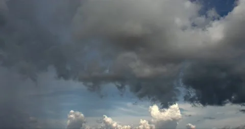 Thunderstorm Breaking Up and Dissolving (3240p 29.97) Stock Footage 213011208