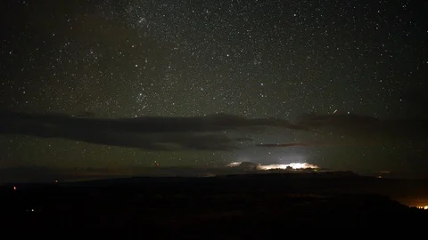 Thunderstorm Bryce Canyon time lapse Stock Footage 88471619