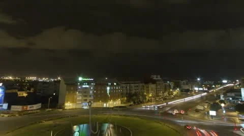 ThunderStorm in the city - Time Lapse Stock Footage 11900521