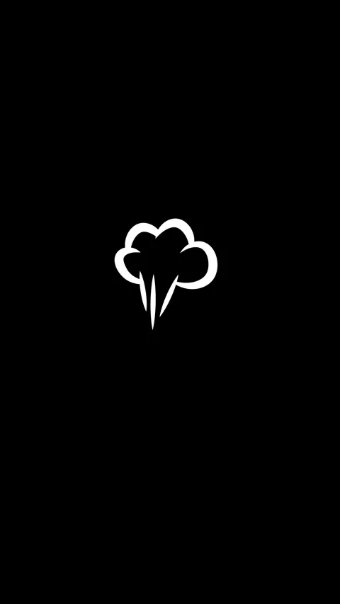 Thunderstorm cloud with lightning bolt animation Stock Footage 330498167