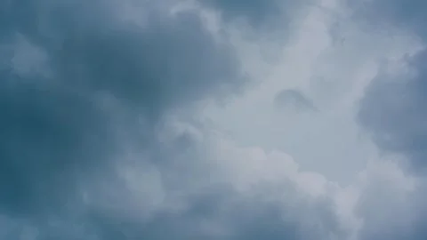 Thunderstorm clouds, dark storm clouds that gather in the sky before a thun.. Stock Footage 319975790
