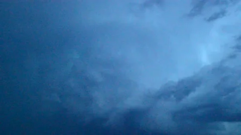 Thunderstorm in clouds Stock Footage 52492378