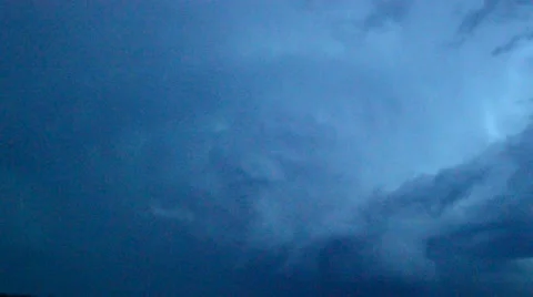 Thunderstorm in clouds Stock Footage 52492413