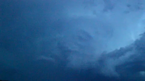 Thunderstorm in clouds Stock Footage 52492446