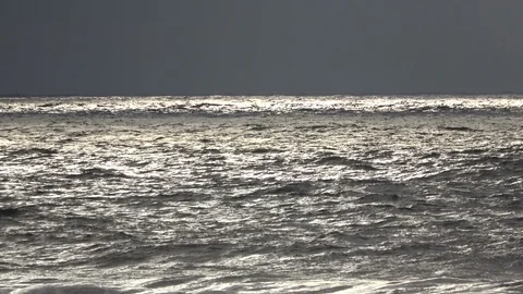 Thunderstorm clouds on the North Sea, evening mood Stock Footage 118467388