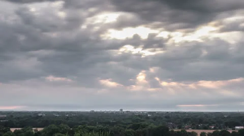 Thunderstorm Clouds Time Lapse Stock Footage 26308829
