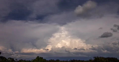Thunderstorm Collision Time Lapse (3240p 23.976) Stock Footage 209624473