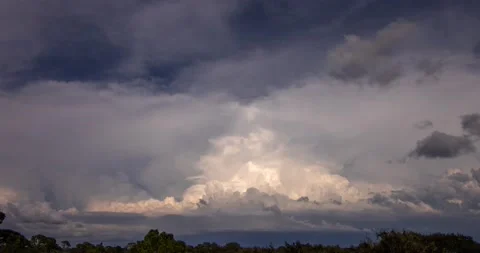 Thunderstorm Collision Time Lapse (3240p 25fps) Video stock 209624528
