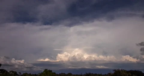 Thunderstorm Collision Time Lapse (3240p 29.97) Stock Footage 209625194